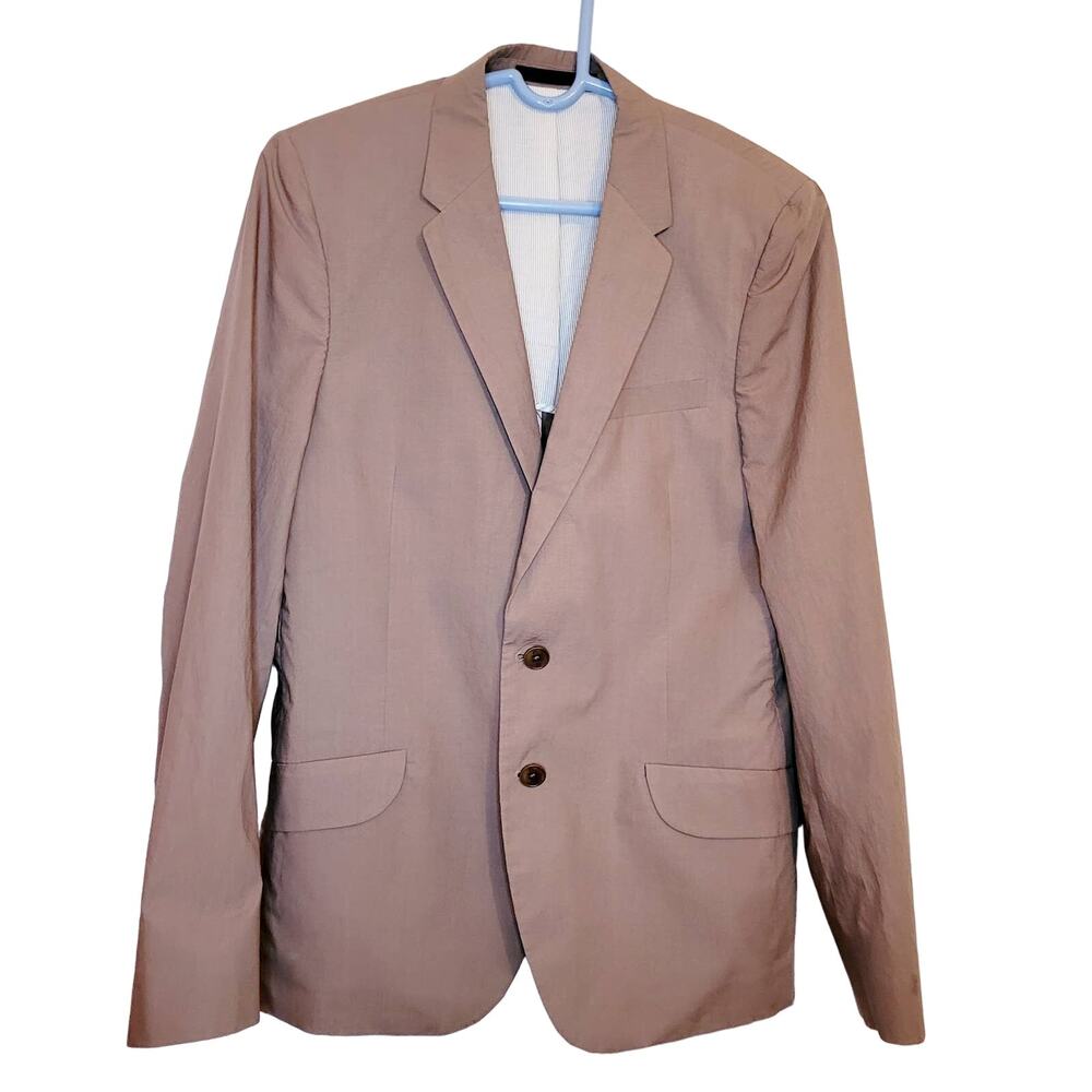 Paul Smith mens tan cotton two button Gents jacket blazer size 40/50